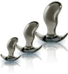 Nmc Análdugó szett, Nmc, Black Axinite 3-in-1 Set II, 13-18 cm hossz, 4, 6-6, 6 cm átmérő, füstszínű, 3 darabos, flexibilis, TPE, vízálló