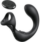 Pipedream - Anal Fantasy Elite Prosztata masszírozó, Pipedream, Anal Fantasy Elite Ass-Gasm Taint-Alizer, fekete, akkumulátoros, vízálló, távirányítós, péniszgyűrűvel (3, 9 cm)