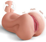 Mistress Vibrációs műpunci, Mistress, Agatha, 16-20 cm, testszínű, realisztikus, vízálló, akkumulátoros, 3 sebesség, 7 vibrációs mód