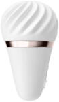 Satisfyer Csiklóvibrátor, Satisfyer, Layons Sweet Sensation, 6-10 cm, fehér, akkumulátoros, vízálló, orvosi szilikon, fagylalt formájú, 10 rezgési mód