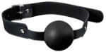 Guilty Pleasure Golyós szájpecek, Guilty Pleasure, Solid Silicone Ball Gag, golyó átmérő: 4-4, 4 cm, fekete, szilikon golyó, műbőr pánt, állítható