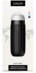 SVAKOM App-vezérelt automata maszturbátor, Svakom, Sam Neo, 23, 5 cm, fekete, szívó-vibrációs, akkumulátoros, szilikon betét, FeelConnect 3 kompatibilis