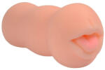 Loverzzz Műszáj maszturbátor, Loverzzz, HejiaZ Mouth Shape Pocket Pussy, 16-20 cm, testszínű, realisztikus, vízálló, bőrszerű TPR, redőzött belső
