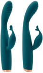 NS Novelties Nyuszi vibrátor, NS Toys, Luxe Skye, 16-20 cm, türkizkék, g-pontos, csiklóizgatós, 10 sebesség és 5 rezgési mód, flexibilis, akkumulátoros, ABS