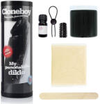 Cloneboy Pénisz másoló készlet, Cloneboy, Dildo Kit, fekete, kétkomponensű szilikon, realisztikus csináld magad lenyomatkészítés, ajándék szett