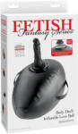 Pipedream - Fetish Fantasy Series Felfújható szexpárna dildóval, Pipedream Fetish Fantasy Series, Body Dock Inflatable Love Ball, 41, 9x22, 9 cm, 14 cm dildó, fekete, 136 kg-ig, csuklópántok