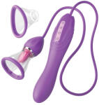 Pipedream Csikló- és G-pont vibrátor, Pipedream Fantasy For Her, Her Ultimate Pleasure Max, 21-25 cm, lila, akkumulátoros, vízálló, szívófunkciós