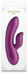 NS Novelties G-pont vibrátor, NS Toys, Seduction Angel, 16-20 cm, lila, akkumulátoros, vízálló, szilikon, kétmotoros, csiklóizgató karral, csillogó felületű