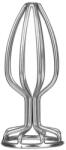 Mistress Rozsdamentes acél análdugó, Mistress, Stainless Anal Plug S, 6 cm hossz, 2, 5 cm átmérő, ezüst, vízálló, kúpos, kezdőknek, uniszex