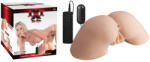 NMC Két nyílású műpunci-műpopsi maszturbátor, NMC, XXX To-Go Controller I, 11-15 cm, testszínű, 10 funkciós, távirányítós, vibrátoros, elemes (3 x AAA)