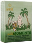 Amor Bordázott, síkosított óvszer, Amor, Wild Moments, 3 darab, átlátszó, extra stimuláló felület, megbízható védelem