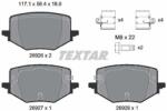 TEXTAR set placute frana, frana disc TEXTAR Q+ 2692601 (2692601)