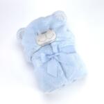 MORA Pompom bear p86 pléd 75x95cm 05 blue dobozos
