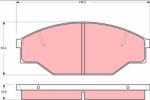 TRW set placute frana, frana disc TRW GDB1181 (GDB1181) - automobilus