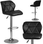 Sofotel Castel Bárszék háttámlával 2db - Fekete (TE260100-2)