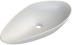 CeraStyle OLIVE - PULTRA ültethető - Top Counter - porcelán mosdó - MATT FEHÉR - 60 x 35 cm - pepita - 85 995 Ft