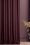 Eurofirany Függöny 140x270 Avinion 1 bordó ragasztásra kész puha anyag, melanzs hatású Terra Collection Eurofirany