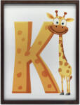  KERETES FALI PLAKÁT ZSIRÁF K BETŰVEL GYERMEKEKNEK 70x100 CM - pepita - 46 999 Ft