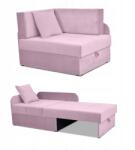  Denis gyerek sarokkanapé, kihúzható konténer, gyerekágy, Kubuś matrac