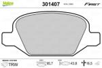 VALEO set placute frana, frana disc VALEO ESSENTIAL 301407 (301407)
