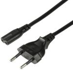 LogiLink CABLU alimentare LOGILINK casetefon, 3m, intrare Euro plug, iesire C7, 10A, testat VDE, black, CP145 (timbru verde 0.18 lei) (CP145)