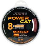 Nevis PowerCat Braid Leader X8 harcsázó fonott előke zsinór, barna, 0.80mm, 20m (3230-080)