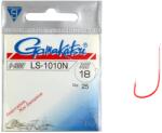 Gamakatsu LS-1010R spiccbotos horog, piros, #18, 25db (LS-1010R/018)