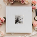 Dörr fotóalbum, ablakos, beragasztós, 34x34cm fehér
