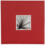 Dörr fotóalbum, ablakos, beragasztós, 34x34cm piros