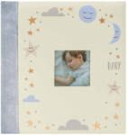 Kenro Sun, Moon & Starts Baby fotóalbum, memo, 200db 10x15, ablakos borító, világoskék