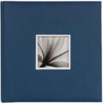 Dörr fotóalbum, ablakos, beragasztós, 34x34cm, 20lap/40oldal, kék
