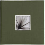 Dörr fotóalbum, ablakos, beragasztós, 34x34cm zöld