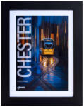 Kenro Chester Black képkeret, A4, 21x29, 7cm, paszpartu méret 15x21cm, fekete