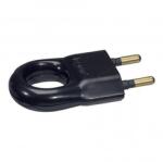 Legrand Priza 2P - 6 A - plastic cu extraction ring - negru - gencod laSonerie BELLing (050163)
