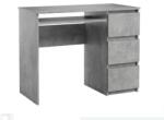 Mindigbútor Leo II. számítógépasztal, beton - sprintbutor