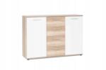 Mindigbútor Jacky 2 sonoma/fehér komód 120 cm - mindigbutor