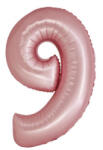 Godan Rózsaszín 9-es Light Pink Mat szám fólia lufi 76 cm MLG159196 (MLG159196)