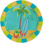 Amscan Nyár Surf Party papírtányér 8 db-os 23 cm DPA991660966 (DPA991660966)