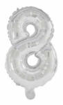 Procos Óriás 8-as Silver szám Fólia lufi 85 cm PNN91202 (PNN91202)