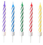 Amscan Színes spirál tortagyertya, gyertya szett 10 db-os NETDPA9904361 (NETDPA9904361)
