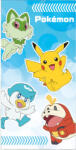 Carbotex Pokémon Generation 9 fürdőlepedő, strand törölköző 70x140cm CBX2408006POK (CBX2408006POK)