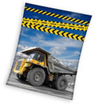 Carbotex Építkezés Danger coral fleece polár takaró 130x170cm CBX236006KNL (CBX236006KNL)