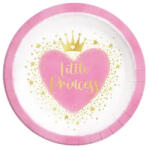 Procos Hercegnők Little Princess papírtányér 8 db-os 23 cm FSC PNN96476 (PNN96476)