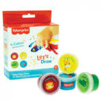 Gimsa Fisher-Price Let's Draw baba ujjfesték 4 db-os GIM32100004 (GIM32100004)