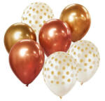 Godan Gold-Copper, Arany-Réz léggömb, lufi szett 7 db-os 12 inch (30cm) MLG140385 (MLG140385)