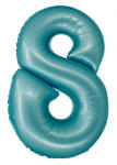 Godan Kék 8-as Light Blue Mat szám fólia lufi 76 cm MLG158991 (MLG158991)