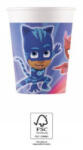 Procos PJ Masks, Pizsihősök papír pohár 8 db-os 200 ml FSC PNN93476 (PNN93476)