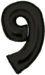 Amscan Lustre Black, Fekete 9-es szám fólia lufi 86 cm DPA9917311 (DPA9917311)