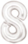 Amscan Lustre White, Fehér 8-as szám fólia lufi 86 cm DPA9917300 (DPA9917300)