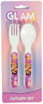 W&O Glam Girls Team műanyag evőeszköz készlet - 2 darabos ARJ074685E (ARJ074685E)